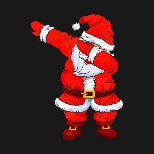 Dabbing Santa Shirt Christmas Boys Kids Men Xmas Gifts T-Shirt