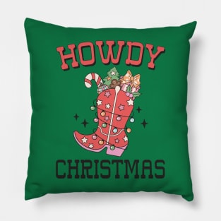 Howdy Christmas, Country Christmas Pillow