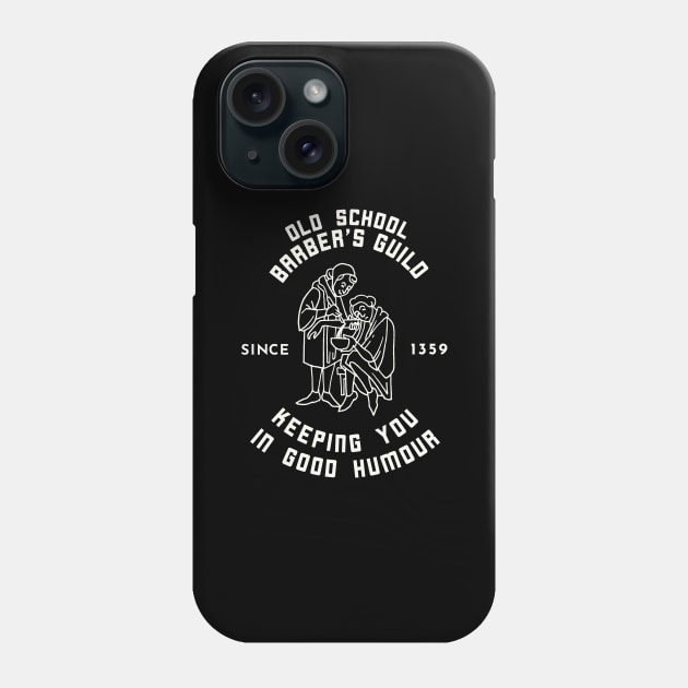 Old School Barber's Guild Phone Case by calebfaires