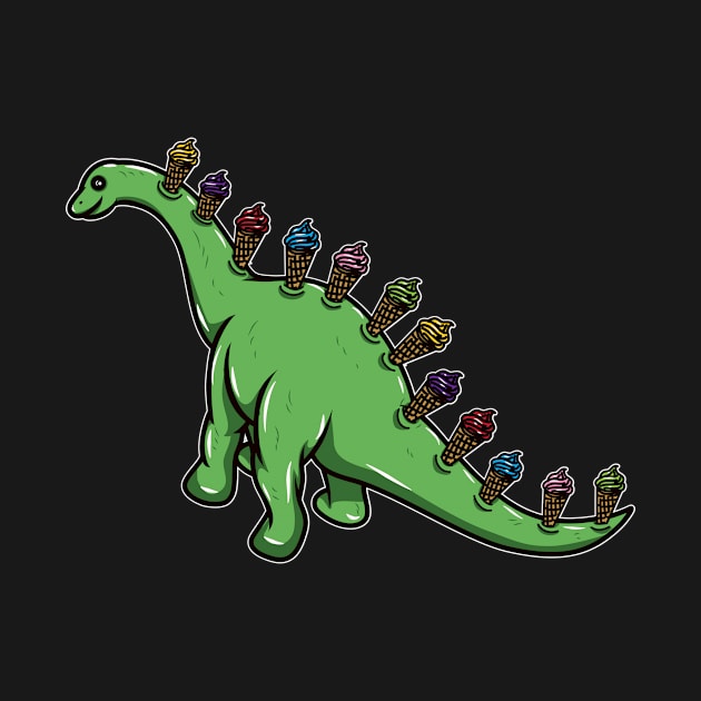 ice cream cream dino wafer dessert cone dinosaur by Shirtjaeger