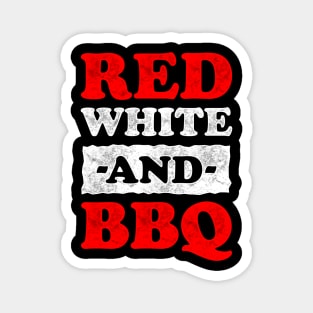 Red White And BBQ Magnet