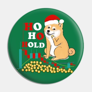 Ho Ho Hold -Shiba inu Dog Coin Xmas Pin