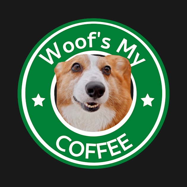 Coffee and Dog Funny Design by Discoverit