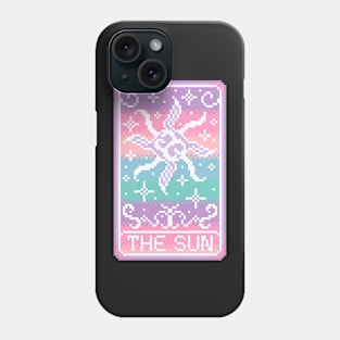 Tarot Card The Sun Pixel Art Phone Case