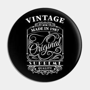 Vintage made in 1987 Pin