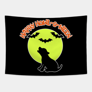 Wolf pup halloween Tapestry