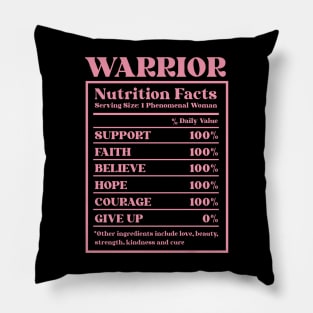 Breast Cancer Warrior Pillow