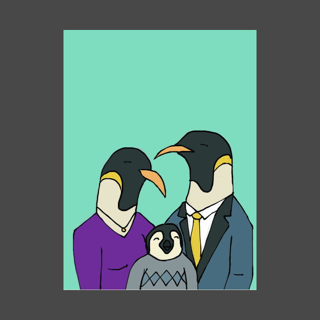 Penguin Family by PruneyToons