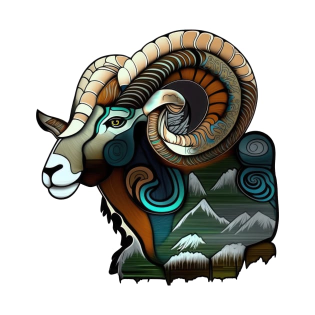 Alaska Big Horn Sheep by Shogun Designs