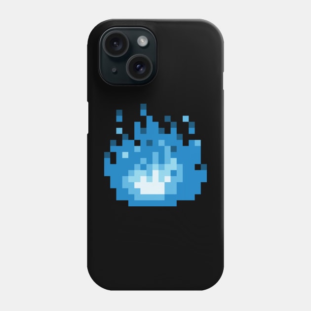 8-Bit Eternal Blue Flame Phone Case by Eugene and Jonnie Tee's