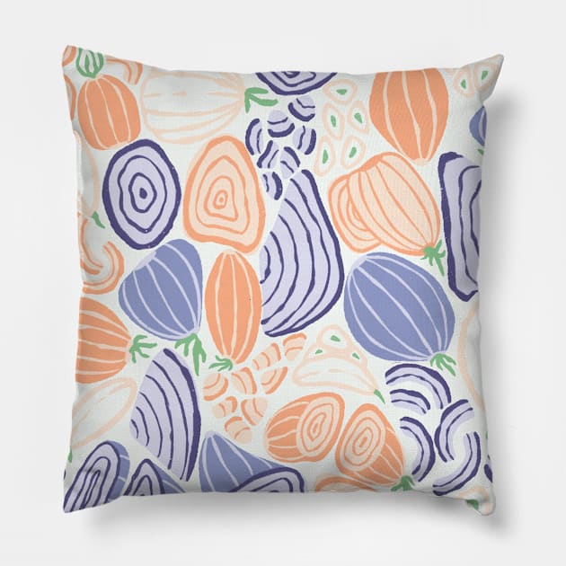 Onions & Garlic 01 Pillow by Karla-Kiky