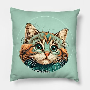 Amazingly beautiful cat face Pillow