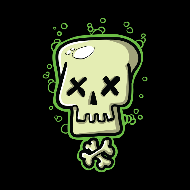 Toxic Skull Green by insiar86