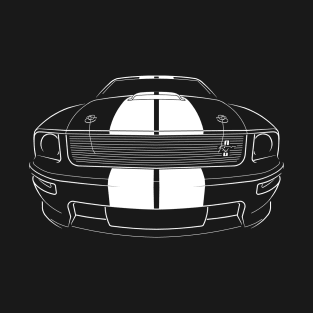 Ford Mustang GT - front stencil, white T-Shirt