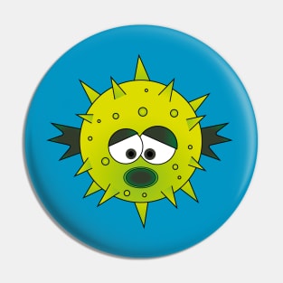 Sad Puffer Pin