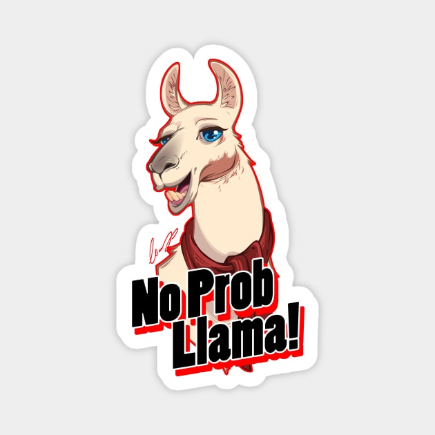 No Prob-Llama Magnet by Eliaschatzoudis