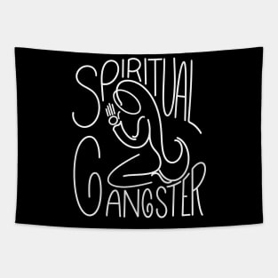 Spiritual Gangster Line Art Tapestry