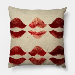 Lipstick kisses Pillow