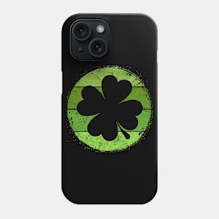 Circular Vintage Clovers Gift St Patricks Day Lucky Paddy's Phone Case