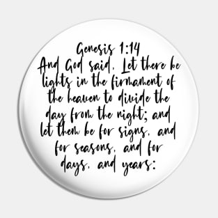 Genesis 1:14 Pin