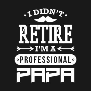 I Didn't Retire I'm A Professional Papa T-Shirt