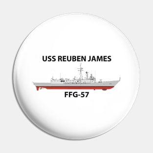 USS REUBEN JAMES - FFG-57 OH PERRY CLASS Pin