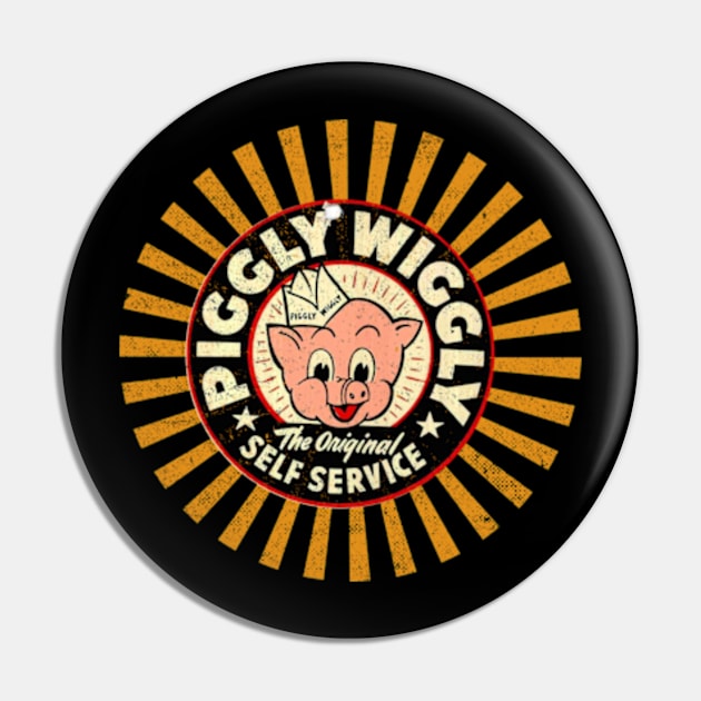 Piggly Wiggly - Vintage Pin by KurKangG