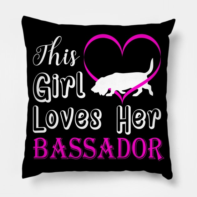 Bassador This Girl Loves Pillow by BamBam