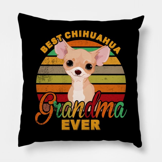 Best Chihuahua Grandma Ever Pillow by franzaled