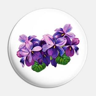 Vintage violets 2 Pin