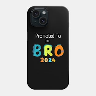 Kids Promoted To Big Brother Est 2024 Dinosaur TRex Boys Phone Case