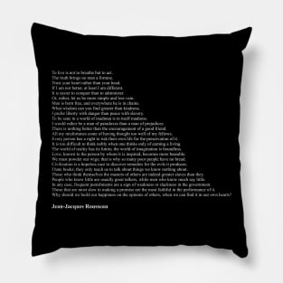 Rousseau Quotes Pillow