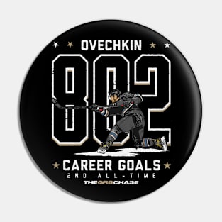 Alex Ovechkin Washington 802 Goals Retro Pin