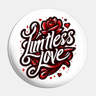 LIMITLESS LOVE - TYPOGRAPHY INSPIRATIONAL QUOTES Pin