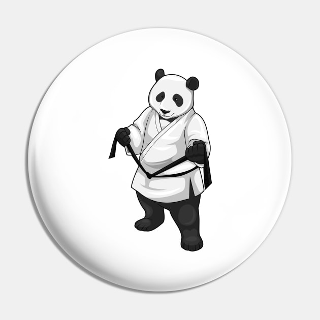 Panda Karate Martial arts Pin by Markus Schnabel