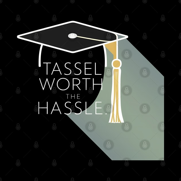 Graduation "Tassel Worth Hassle", Retro Design by RazorDesign234