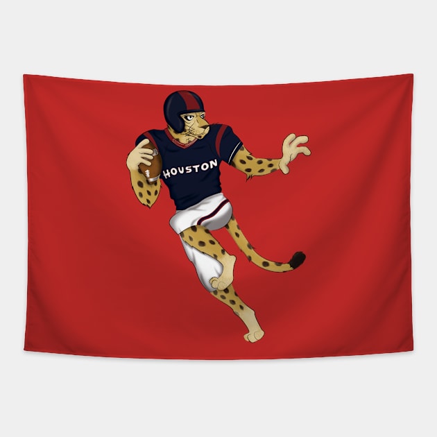 Houston Football Tapestry by WorldSportsCulture