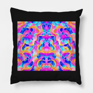 Pink Aesthetic Abstract Psychedelic Pattern 2 Pillow