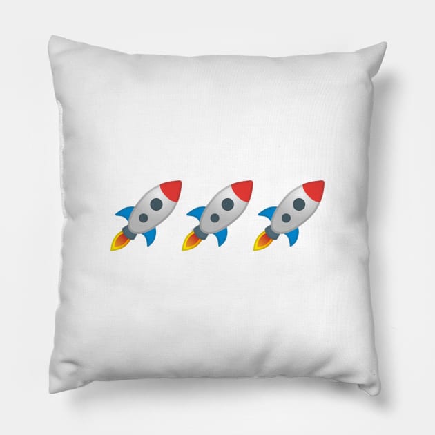 Rocket Emoji Pillow by giovanniiiii