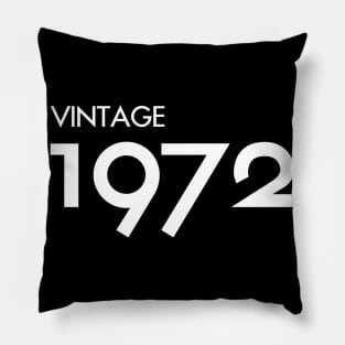 Vintage 1972 Gift 48th Birthday Party Pillow