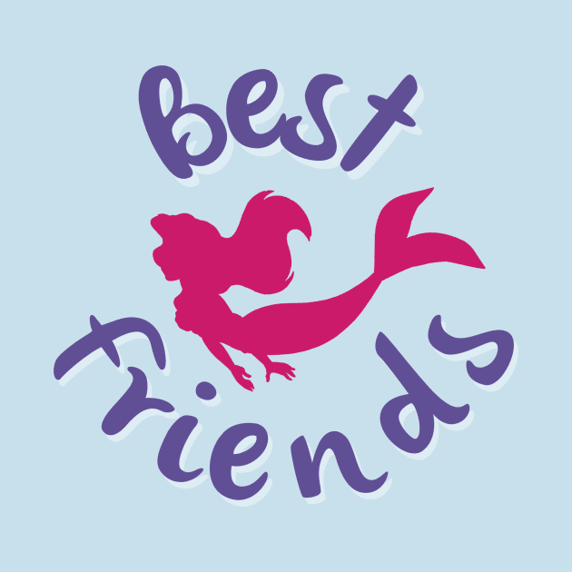 Little Mermaid Ariel Best Friends by Minniemetees