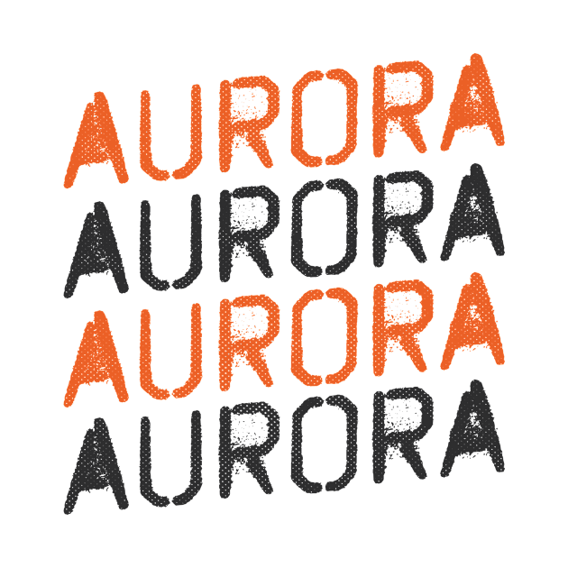 Aurora, Colorado - CO, Graffiti Text by thepatriotshop