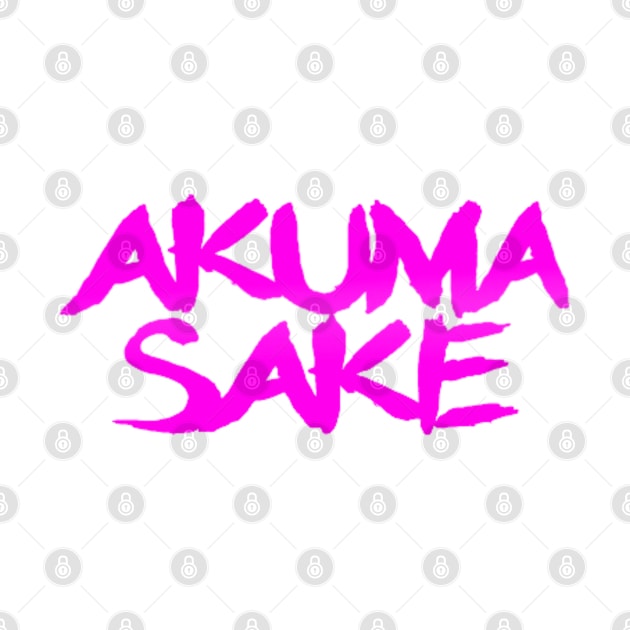 Akuma Sake Logo- Pink Design by sketchbooksage