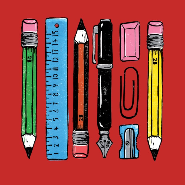 Pens and Pencils by Woah there Pickle