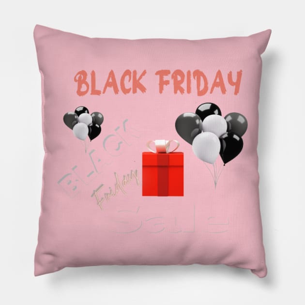 Black Friday Pillow by NOUNEZ 