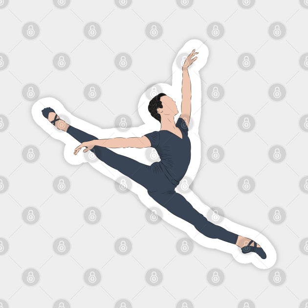 Grand Jete - Ballerino Magnet by LiLian-Kaff