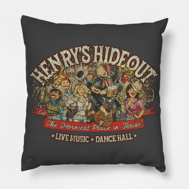 Henry’s Hideout 1937 Pillow by JCD666