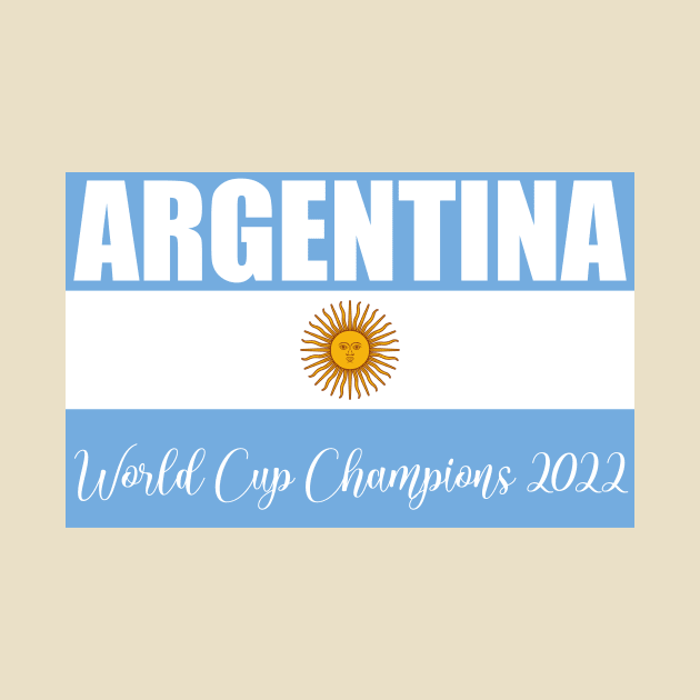 Argentina wins the world cup (flag) by NickiPostsStuff