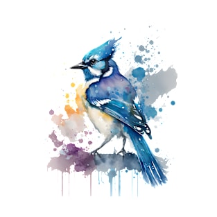 Blue Jay Watercolour T-Shirt