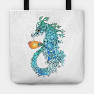 Sea Horse Turquoise Tote